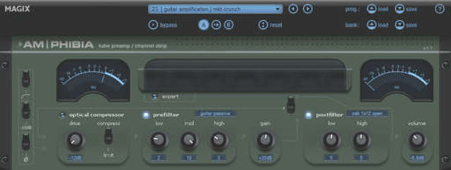 blank Rock out with the am-phibia tube preamp/channel strip.